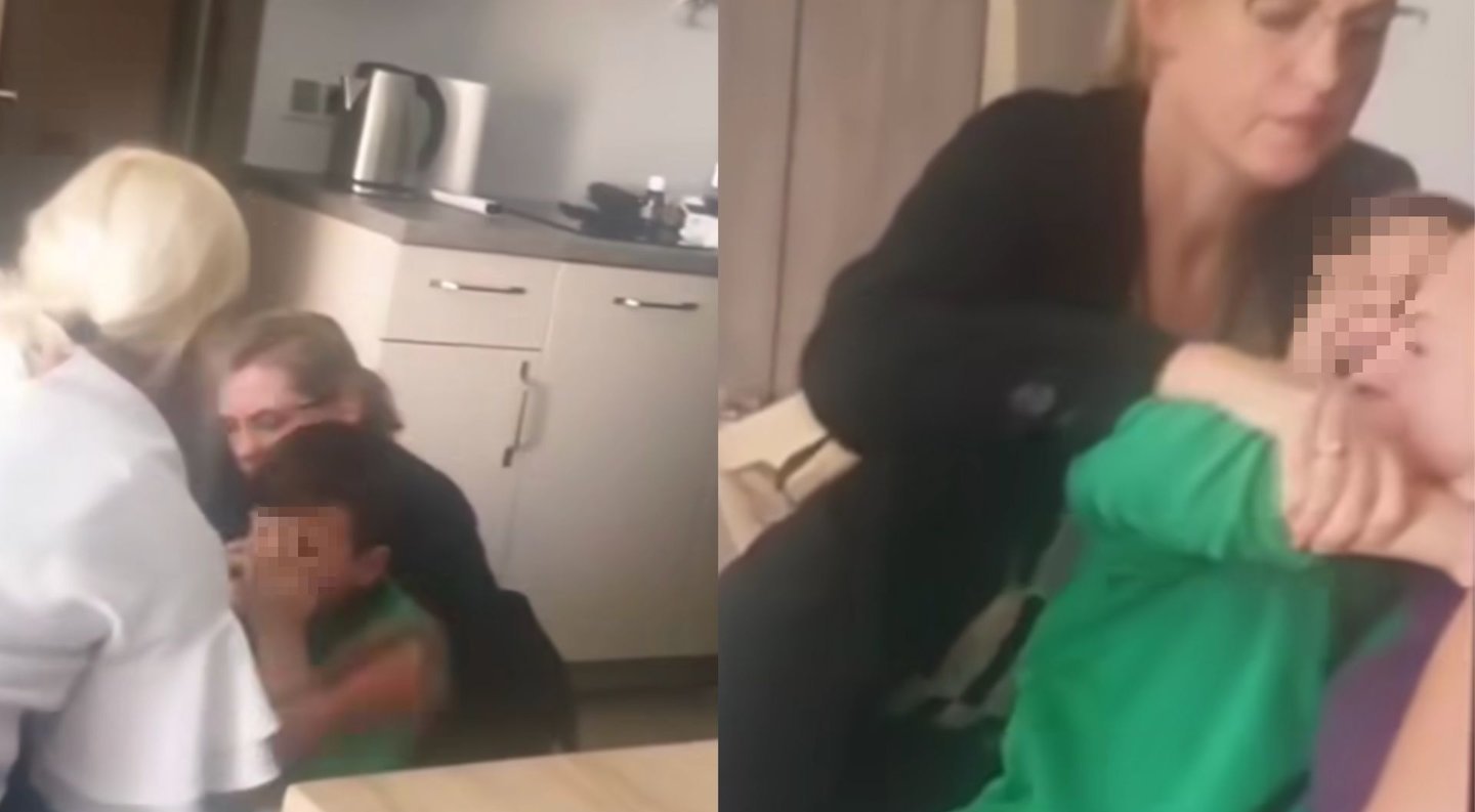 Vaizdo įrašas plinta it virusas: nufilmuota, kaip Alytaus vaikų teisės ir policija paima vaiką iš mamos