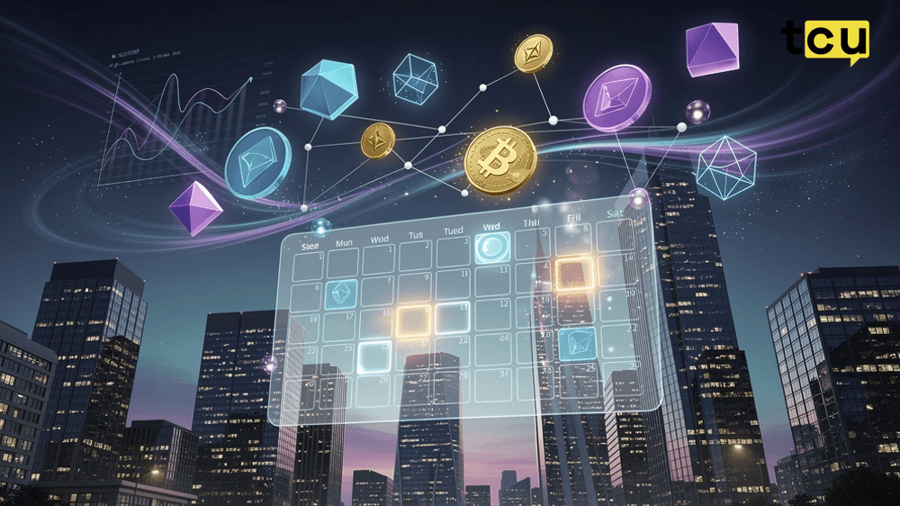Ekonominiai duomenys ir Altcoin įvykiai, numatyti šią savaitę